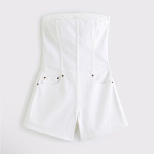 Abercrombie Strapless Denim Romper